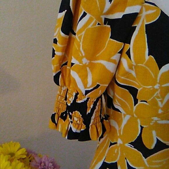 Who What Wear Linen Blend Dress - Picture 3 of 11